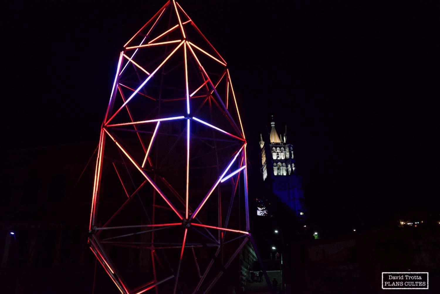 Lausanne Lumières 2019, Place de la Riponne © David Trotta