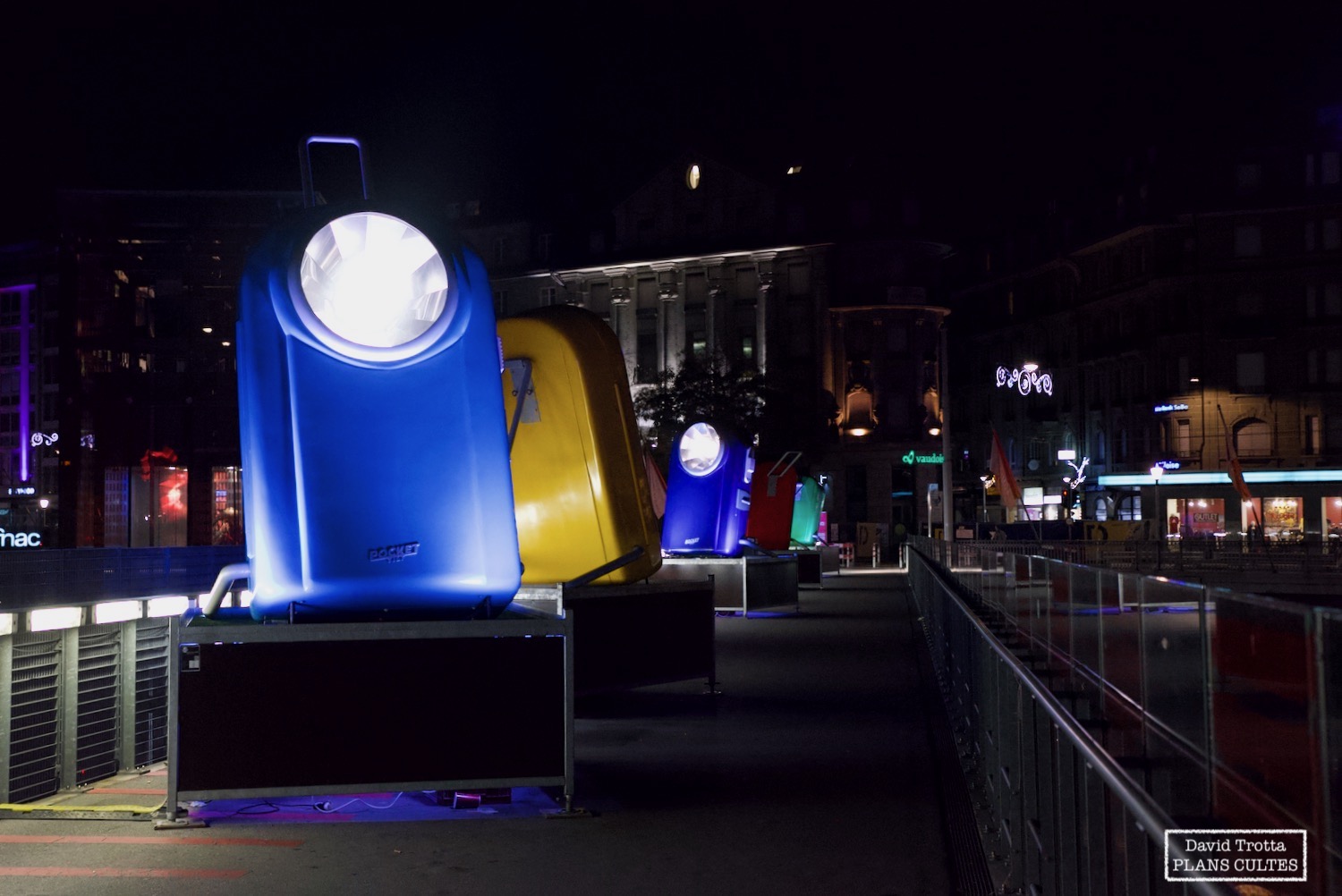 Lausanne Lumières 2019, Passerelle du Flon © David Trotta