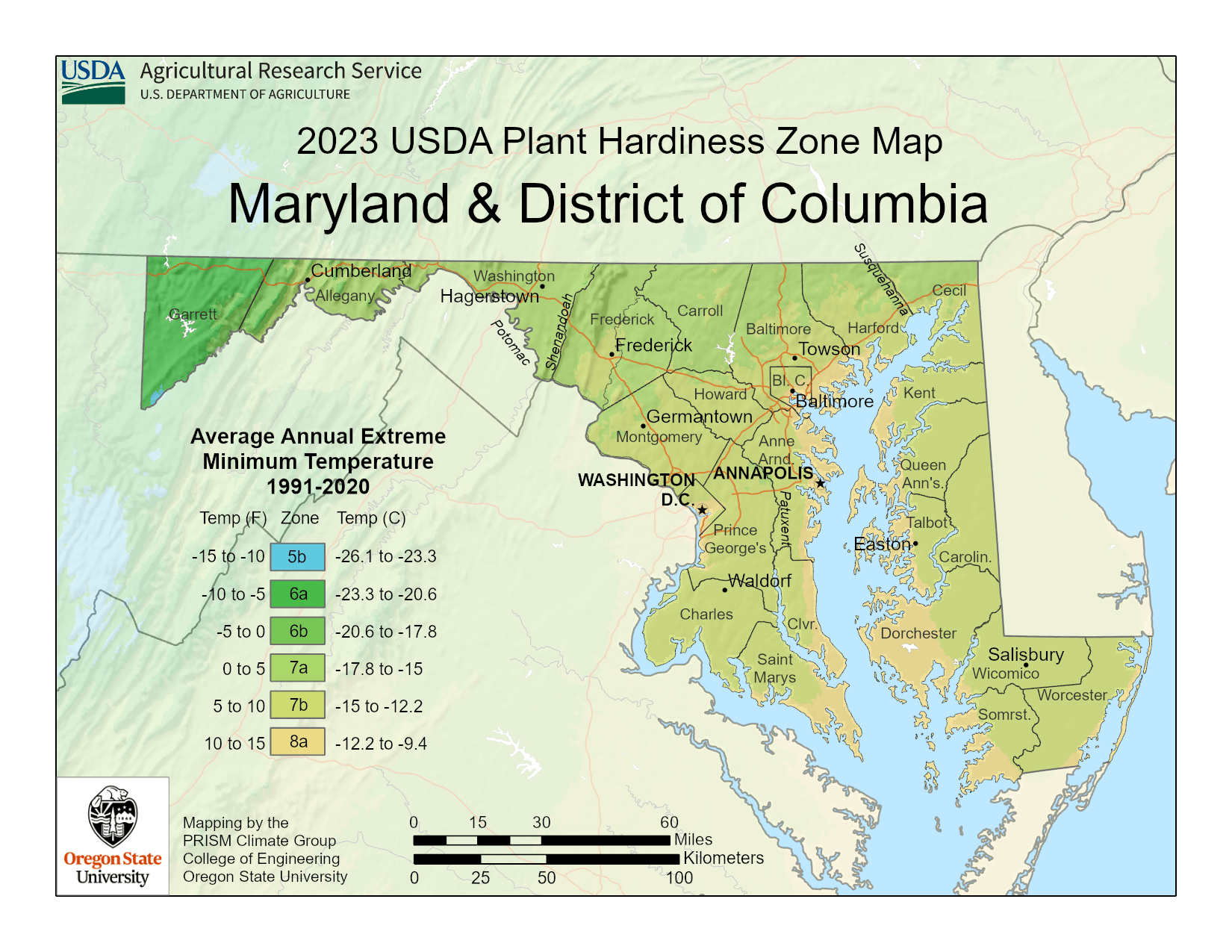 Maryland Plant Hardiness Zones Map And Gardening Guide Gardenia Organic MD DC150 HS 