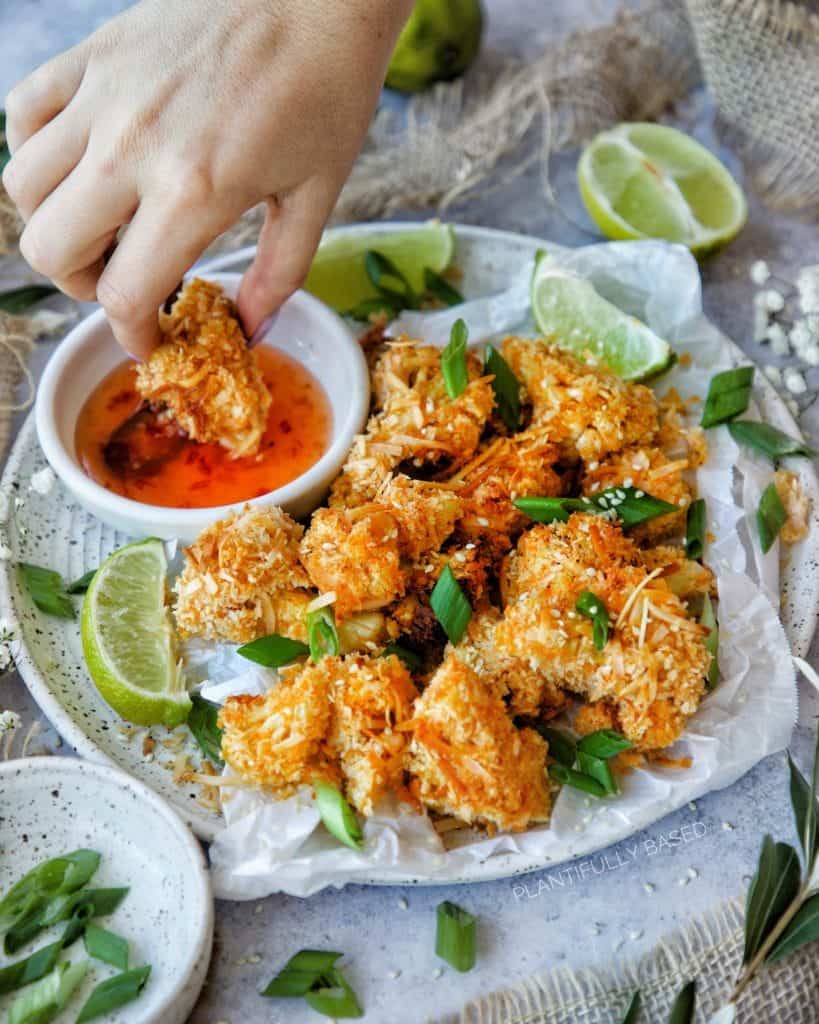 wallpapers Vegan Coconut Shrimp air fried vegan coconut shrimp