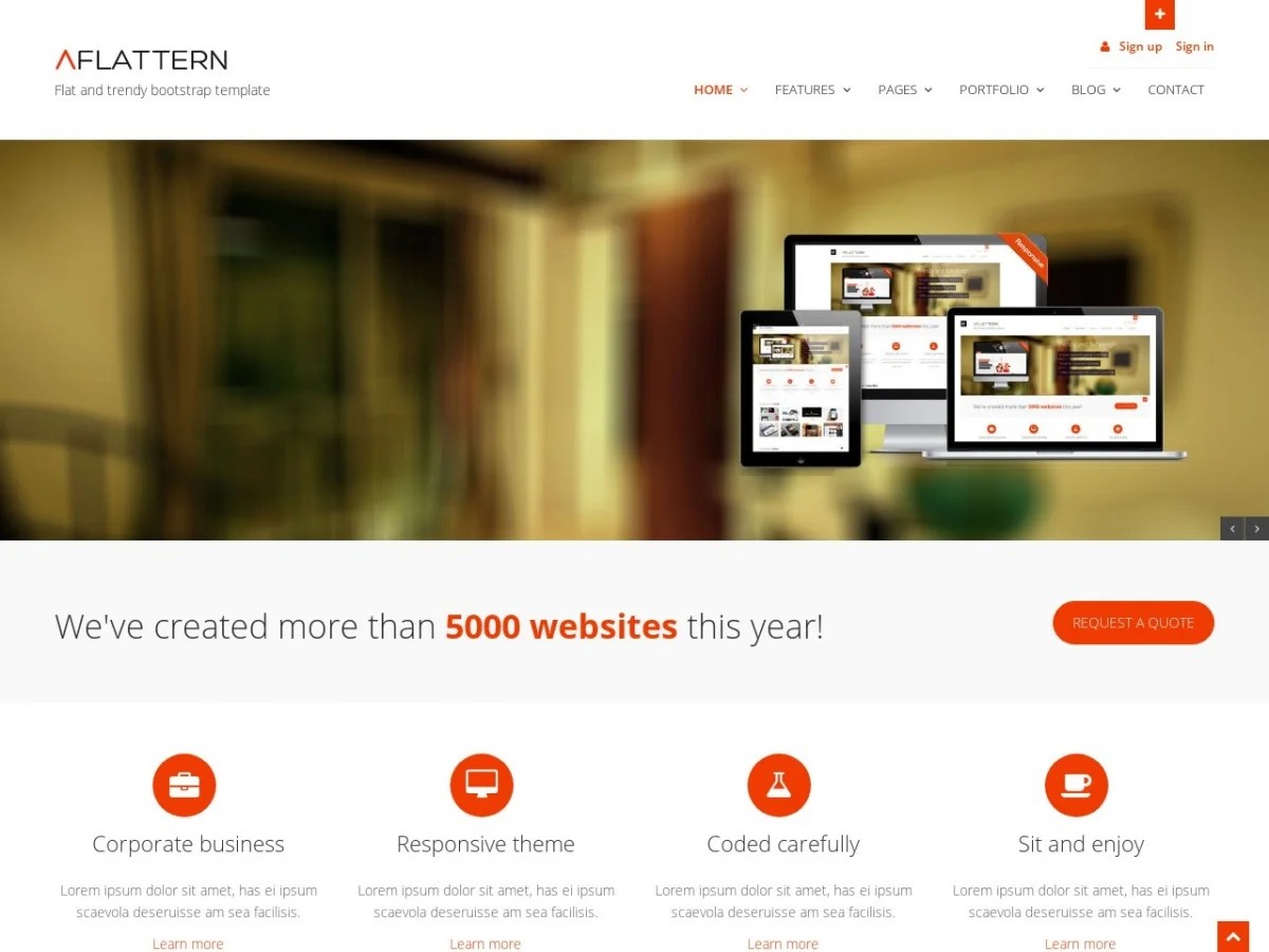 Download Html Css Templates For Free Flattern Free Html Templates Free Css Templates And More