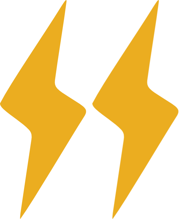 Two Lightning Bolt Icons