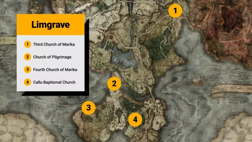 All Elden Ring Sacred Tear Locations Maximize Your Flasks Limgrave Map