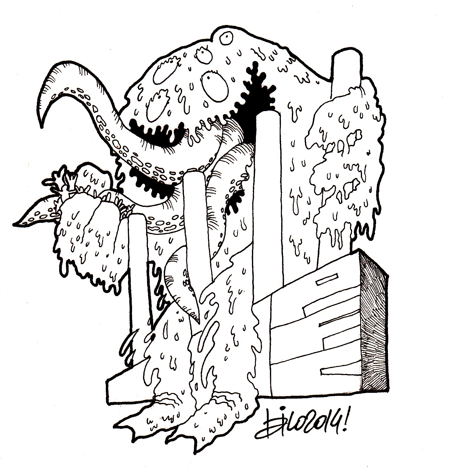 Il mostro ha sempre fame.