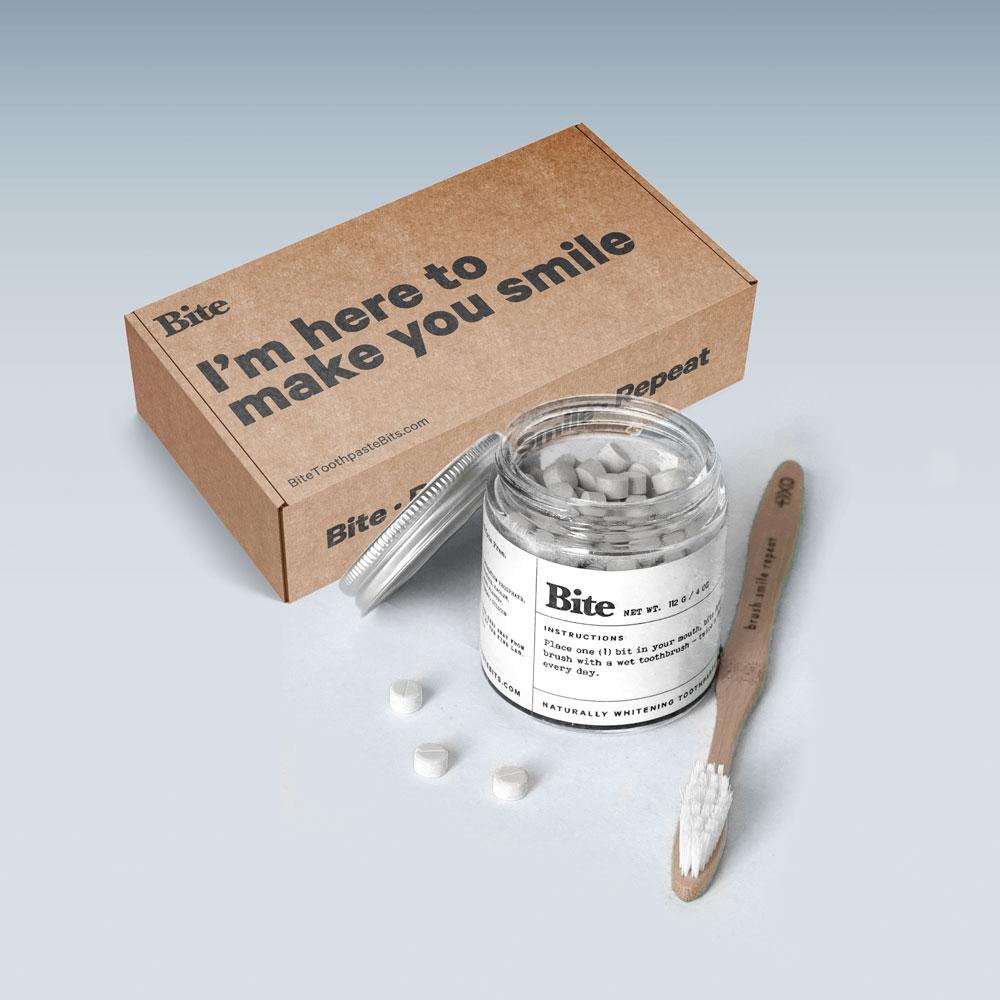 Tubeless toothpaste pills