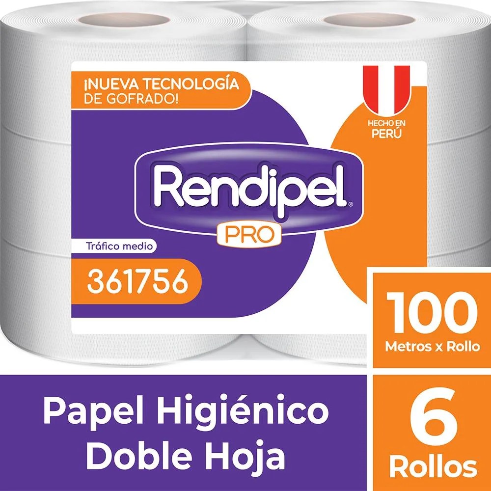 Papel Higiénico Industrial x6 Rendipel