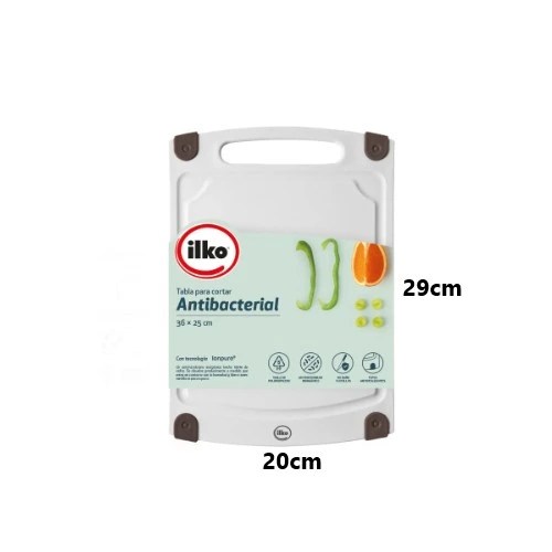 Tabla para Cortar Antibacterial 29X20cm Ilko