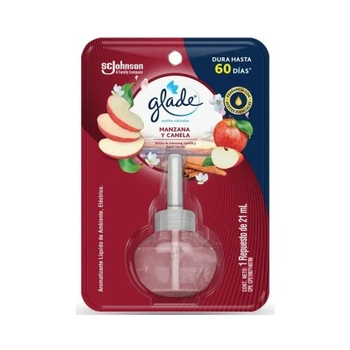 Glade Aceites Naturales Repuesto Manzana y Canela 21ml