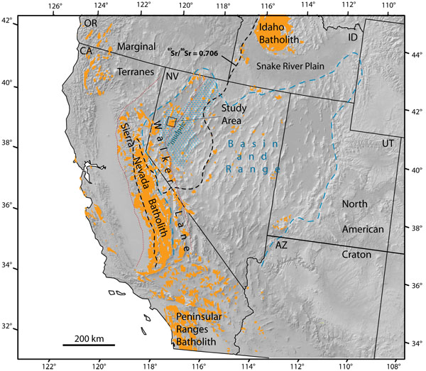 Sierra Nevada Mountains Usa Map Map Of Rose Bowl 