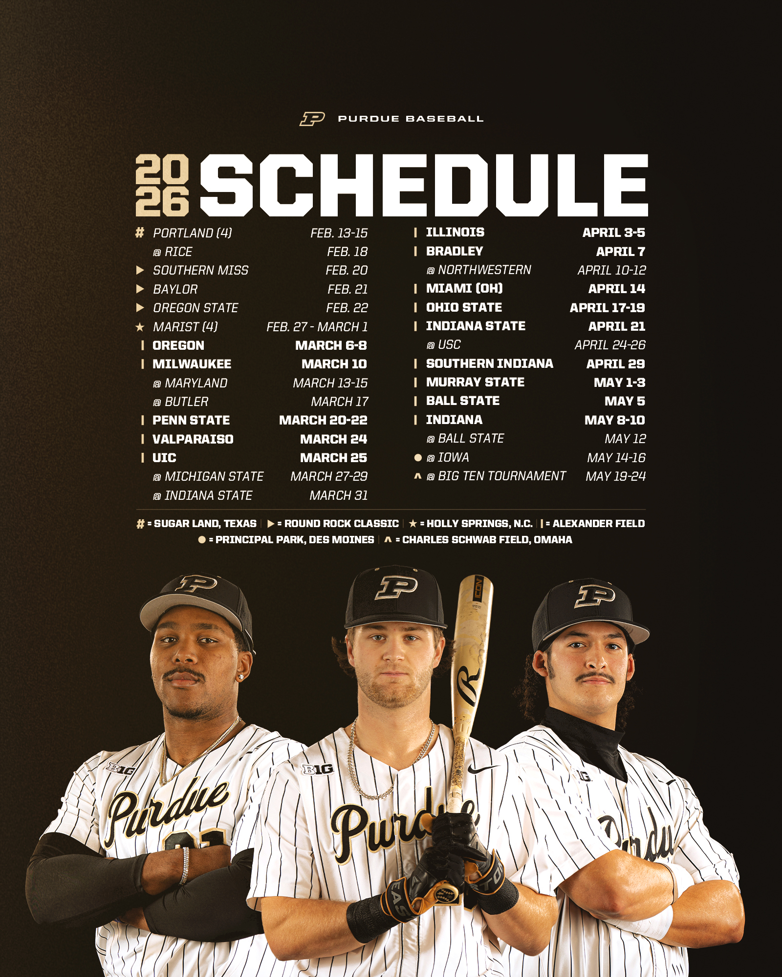Purdue Baseball Drops 2026 Schedule Hammer And Rails Baseball Schedule 