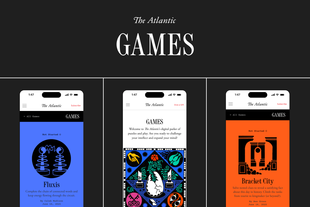 The Atlantic is making a big push into games