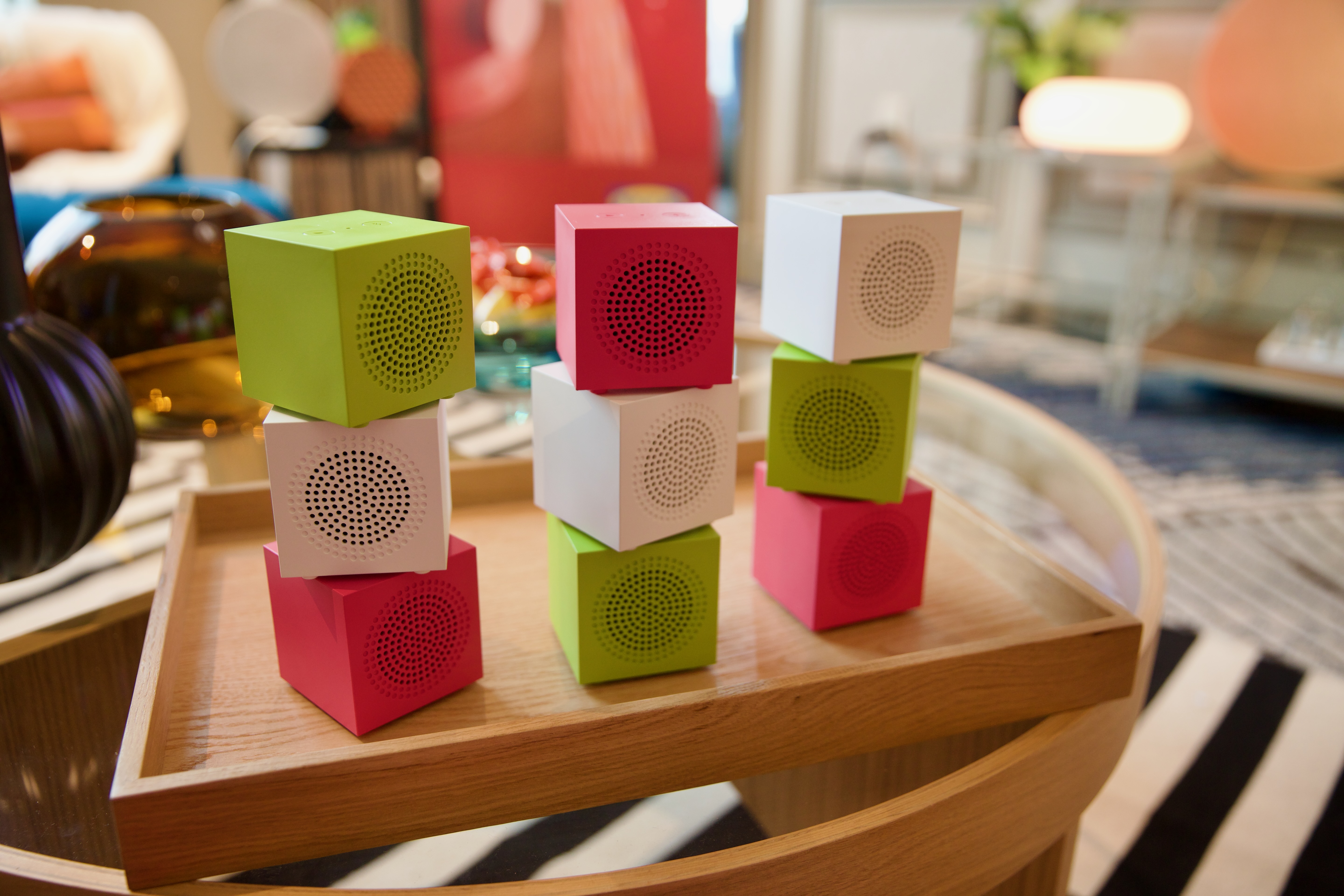 IKEA’s  KALLSUP speakers are tiny, colorful, and surprisingly loud