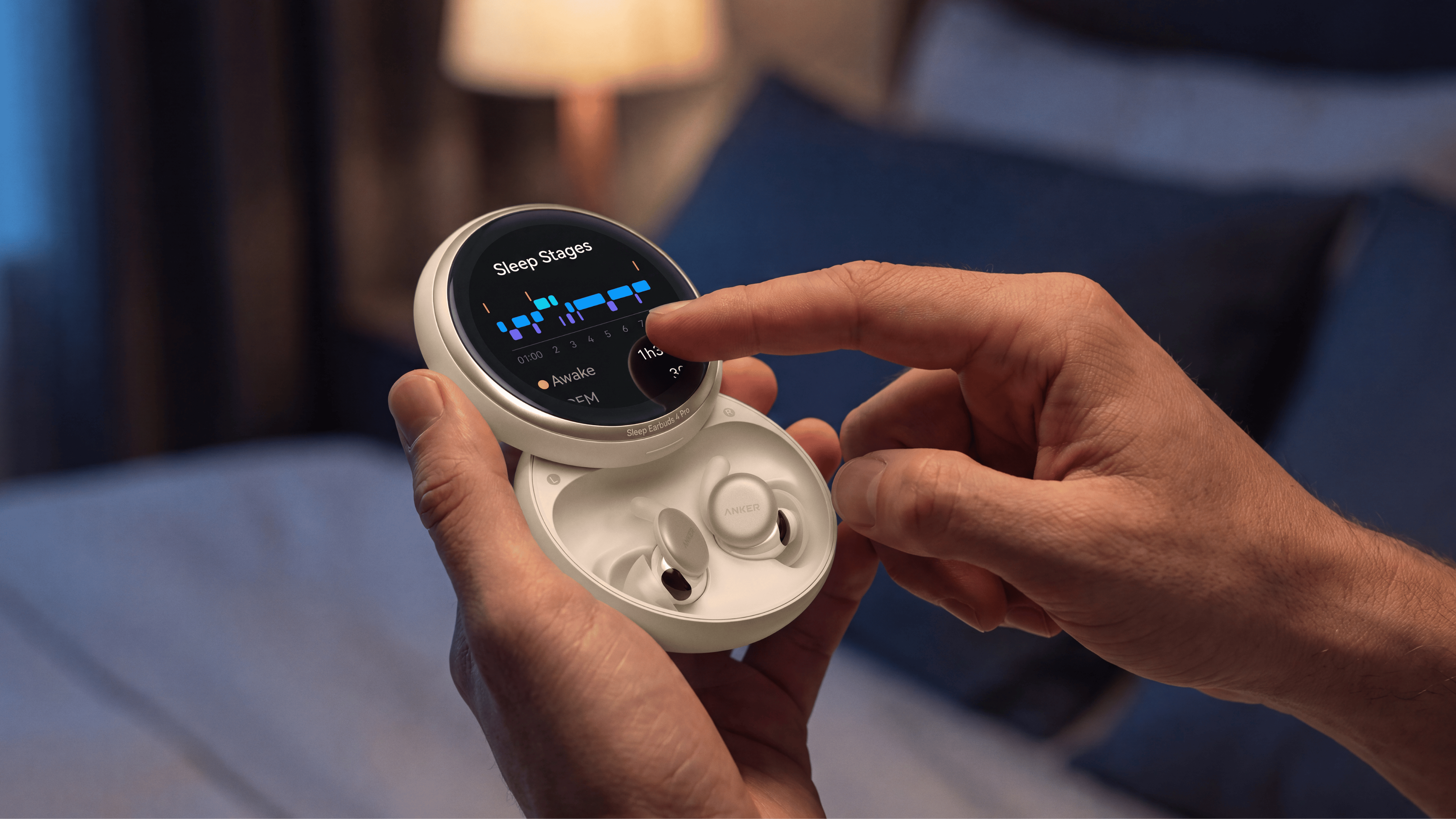 Anker a adăugat un ecran pe carcasa noilor sale sleepbuds.