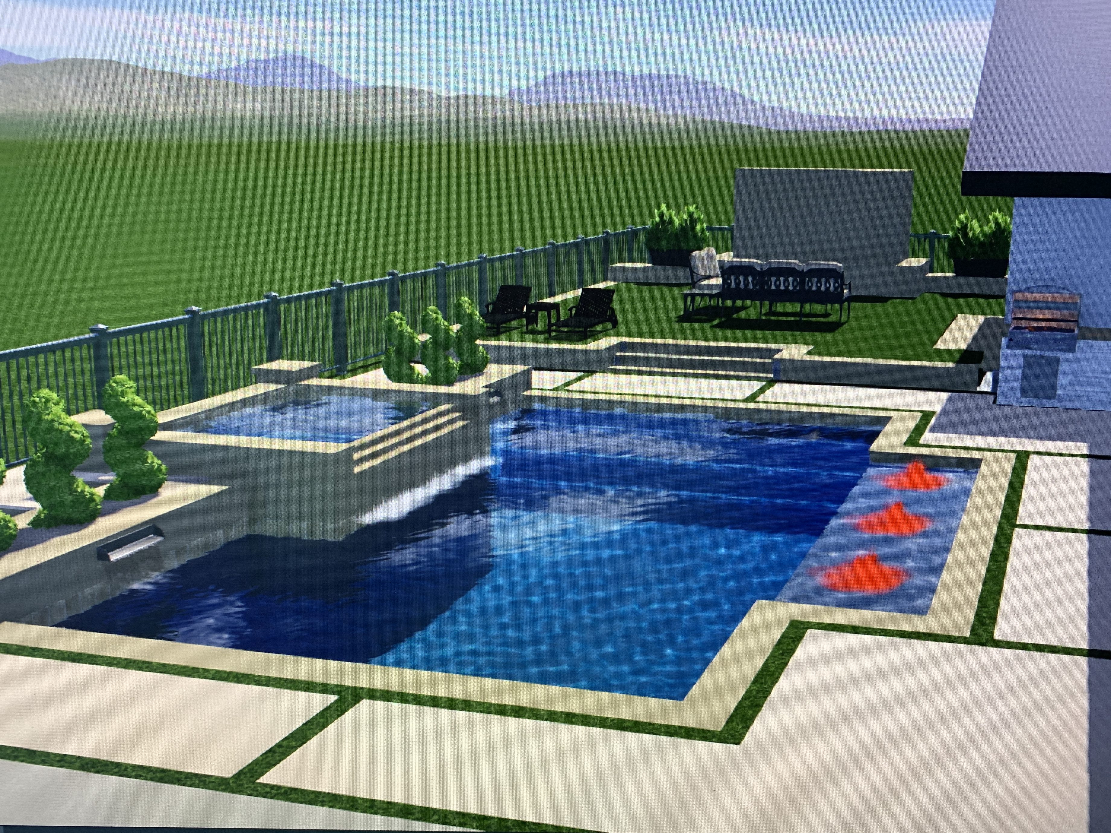 Custom pool builder DFW project by Platinum Pools