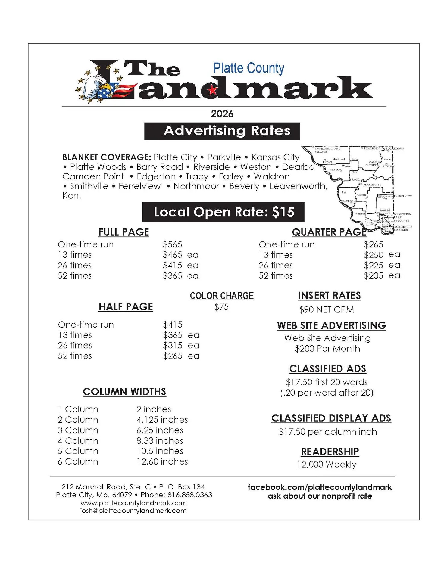landmark ad rates