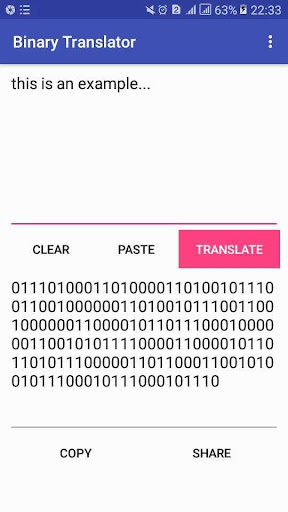 Anda juga dapat menggunakan konverter mundur, dan menerjemahkan dari biner ke teks biasa cukup masukkan kode biner anda . Binary Translator Converter Text To Binary Aplikasi Di Google Play
