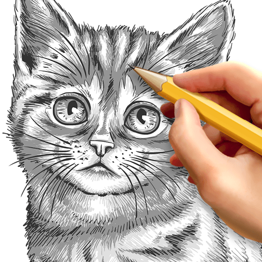 Gambar lukisan kucing hitam putih cat coloring page cartoon cat drawing cat drawing for kid. How To Draw Aplikasi Di Google Play