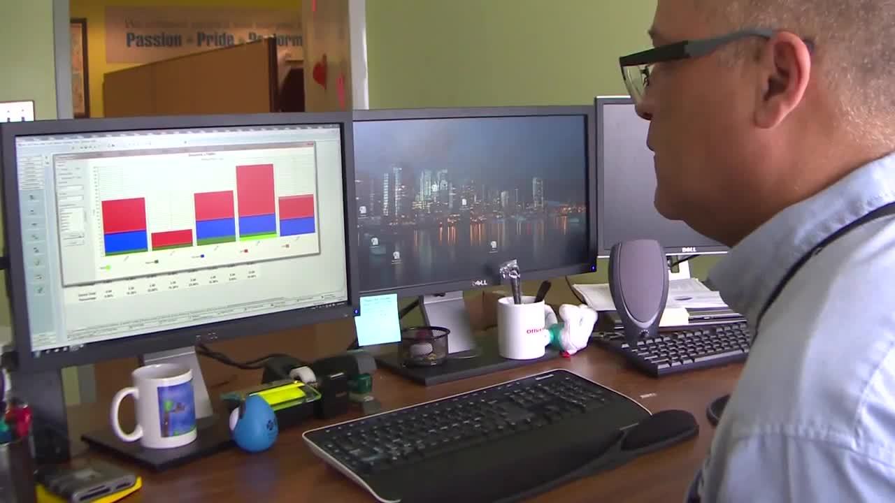 At work at lynx public transportation service