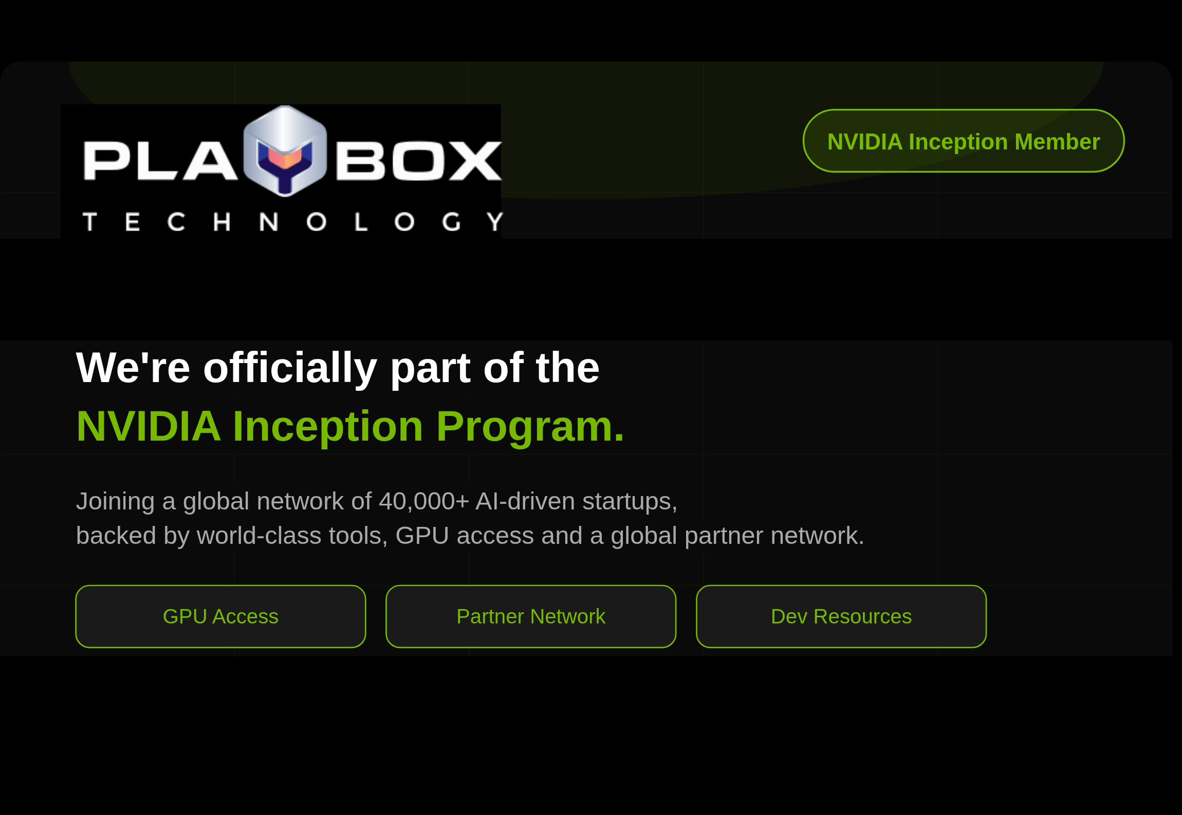 PlayBox NVIDIA Inception