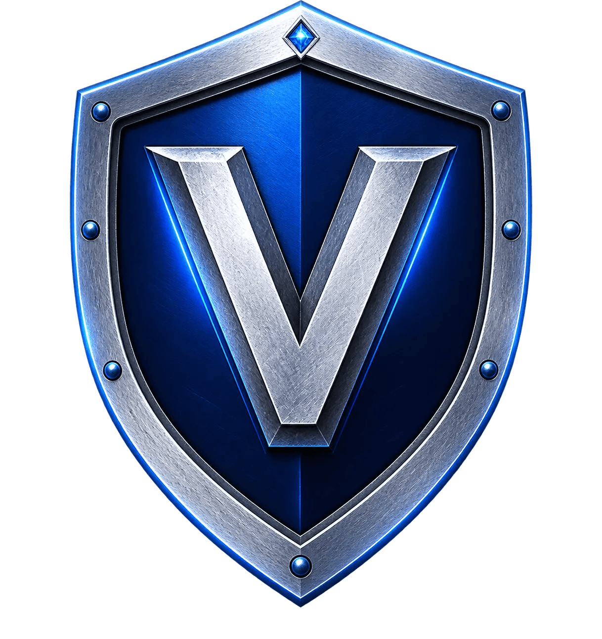 Vanguard silver V shield