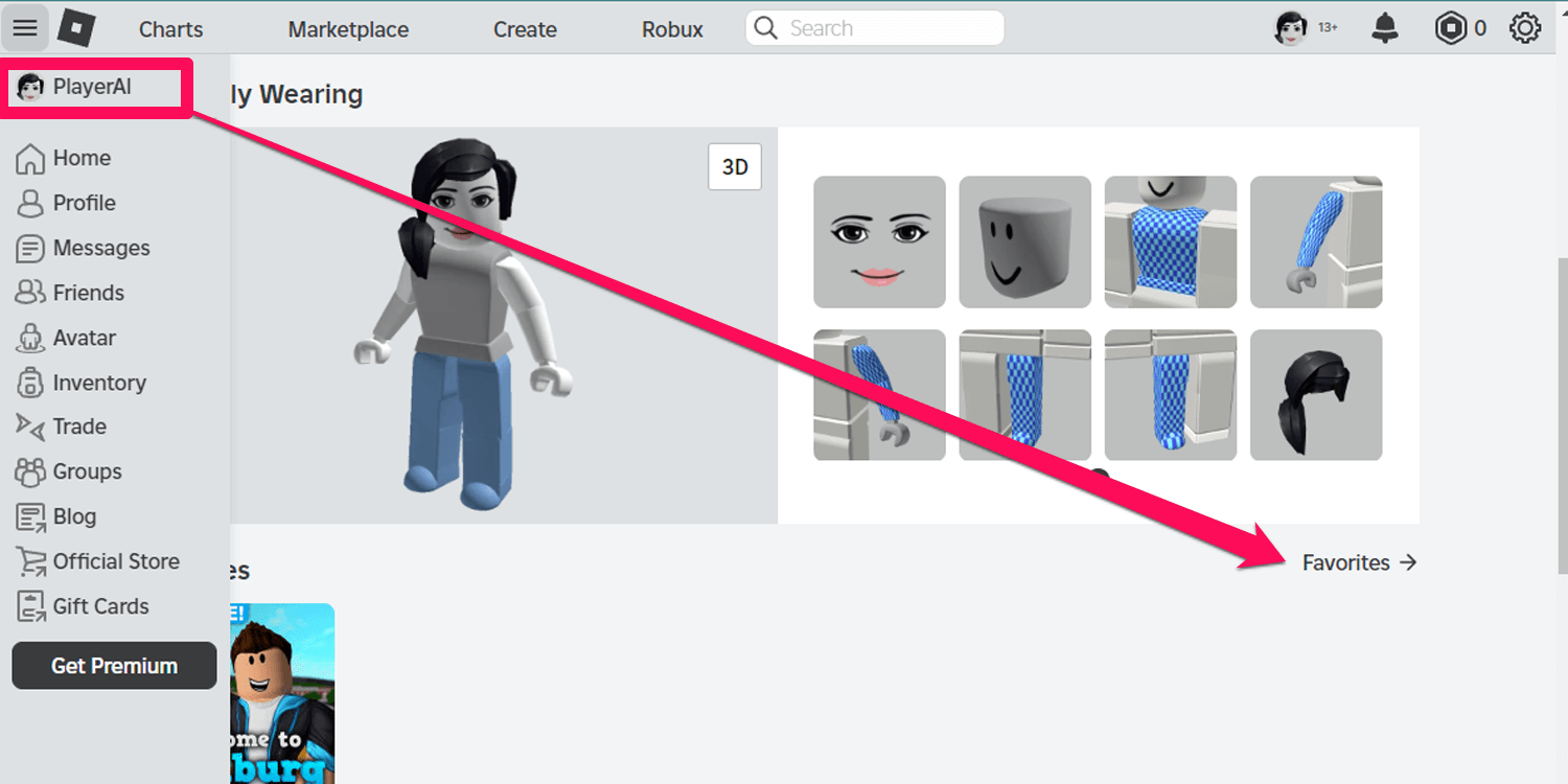 How To See Favorites On Roblox Player Assist Game Guides Roblox Browser 