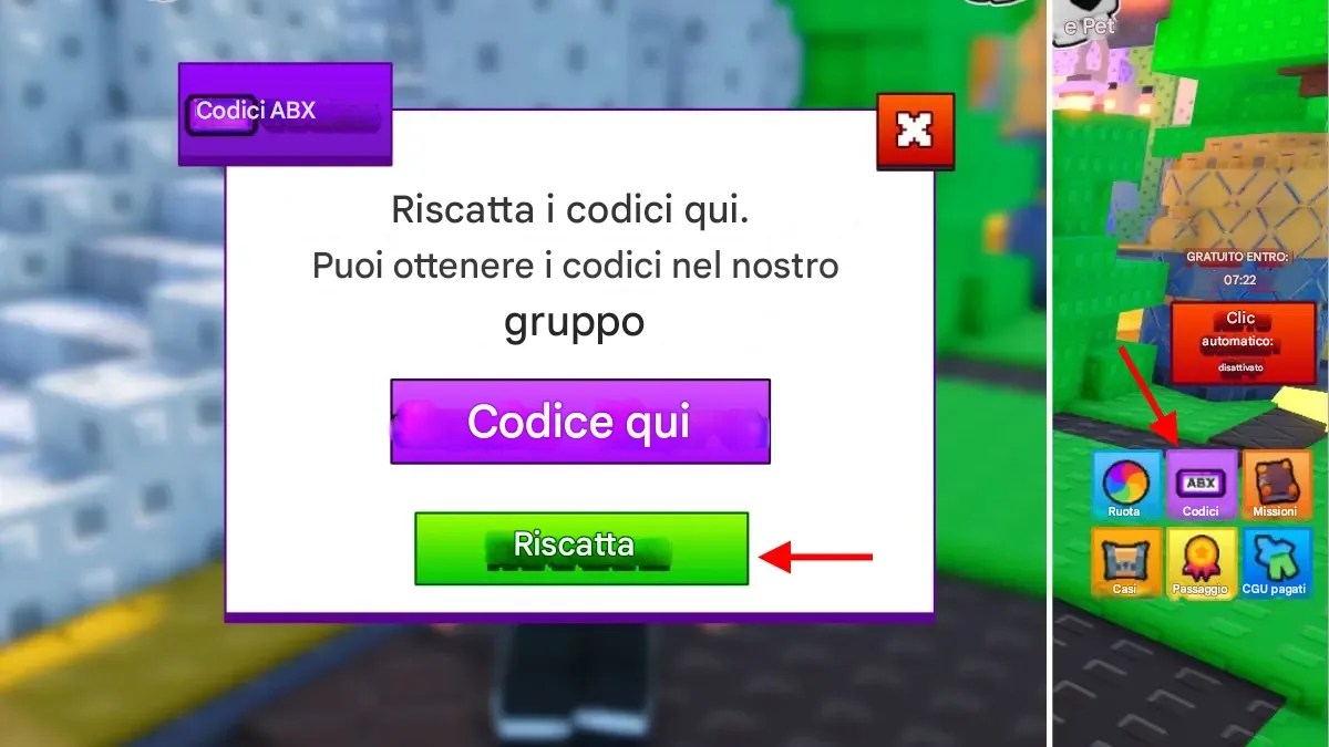 Codici Click For Free UGC Items (Settembre 2025) 2 Come riscattare i codici di Click For Free UGC Items