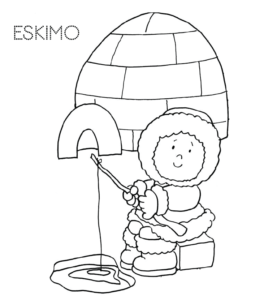 Eskimo, eskimo, what do you see is a great emergent reader for kindergarten and first grade beginning readers. Eskimo And Igloo Coloring Pages Playing Learning