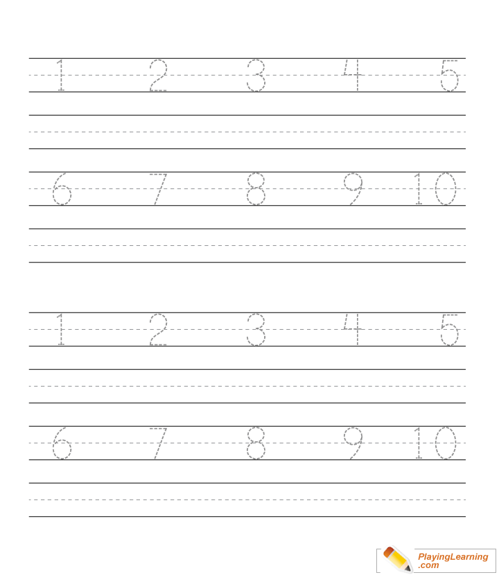number tracing practice 1 to 10 sheet 01 free number tracing practice