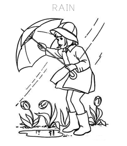 Search through 623989 free printable colorings at. Rain Coloring Pages Playing Learning