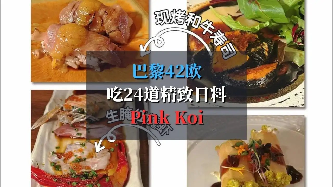 巴黎42欧吃24道精致日料：Pink Koi自助日料餐厅体验