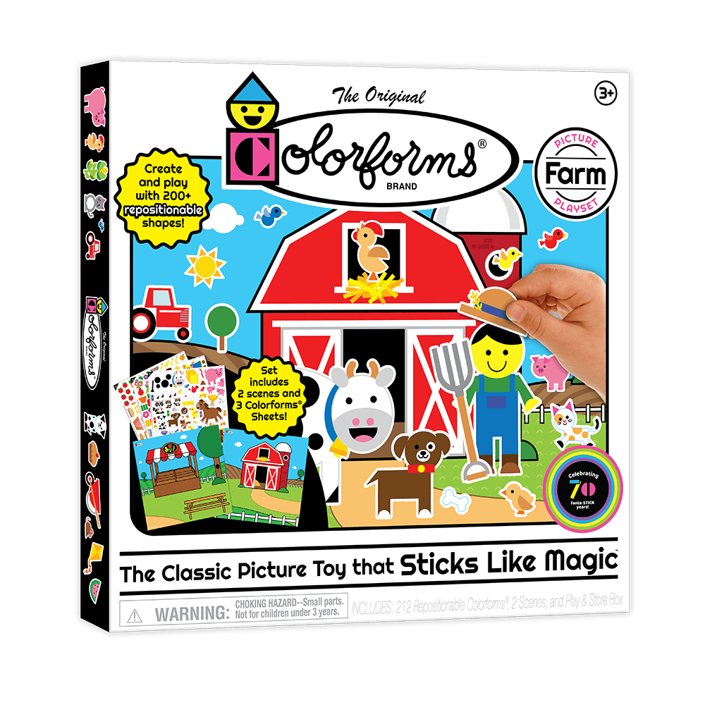 1876 Colorforms Farm Front Rt Angle