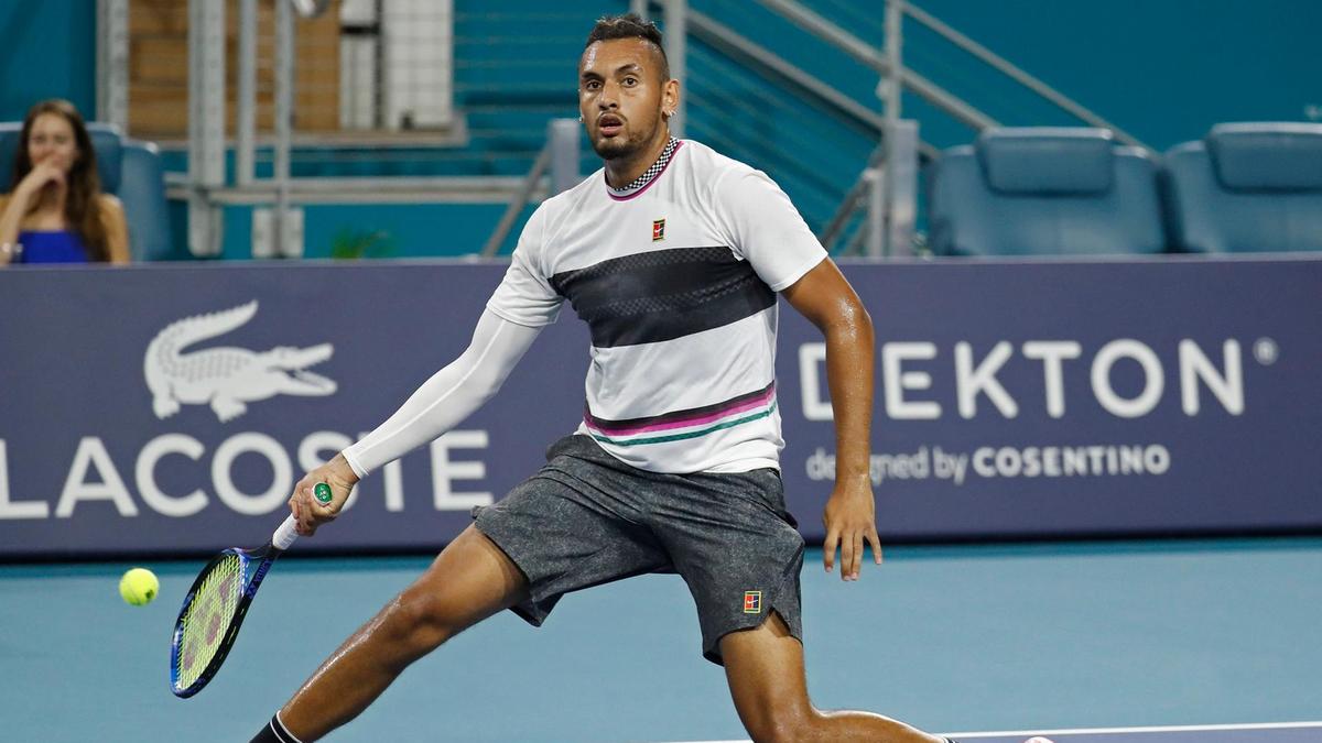 A no-look volley from Nick Kyrgios