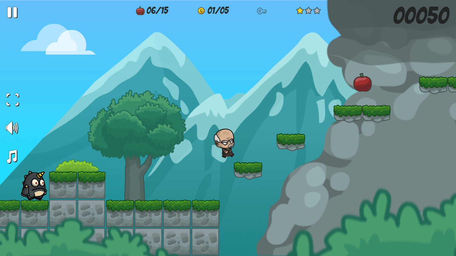 🕹️ play mr apple adventures game: free online apple collecting platforming video game for kids