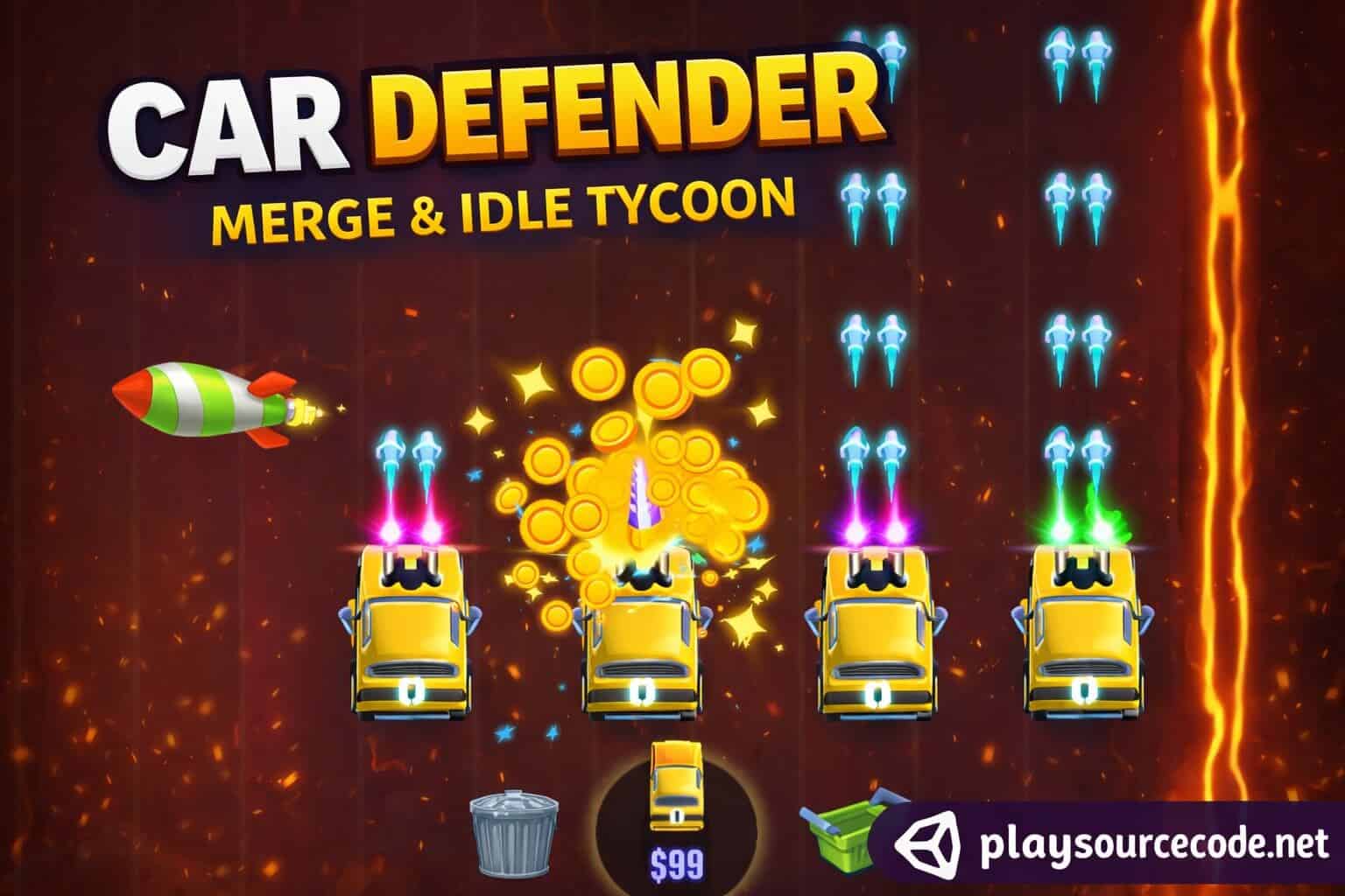 Car Defender Unity game