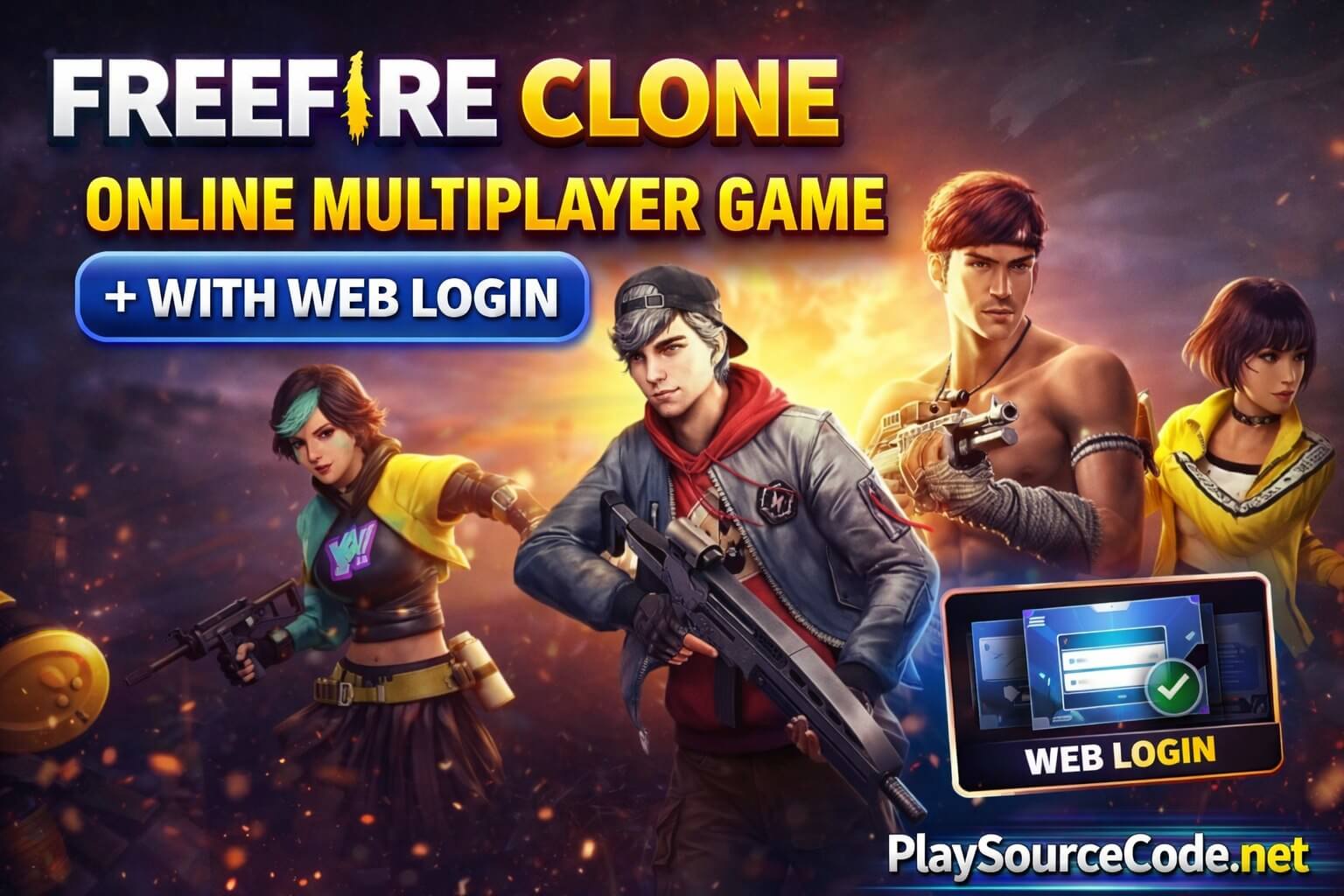 Fire Strike Unity multiplayer shooter game