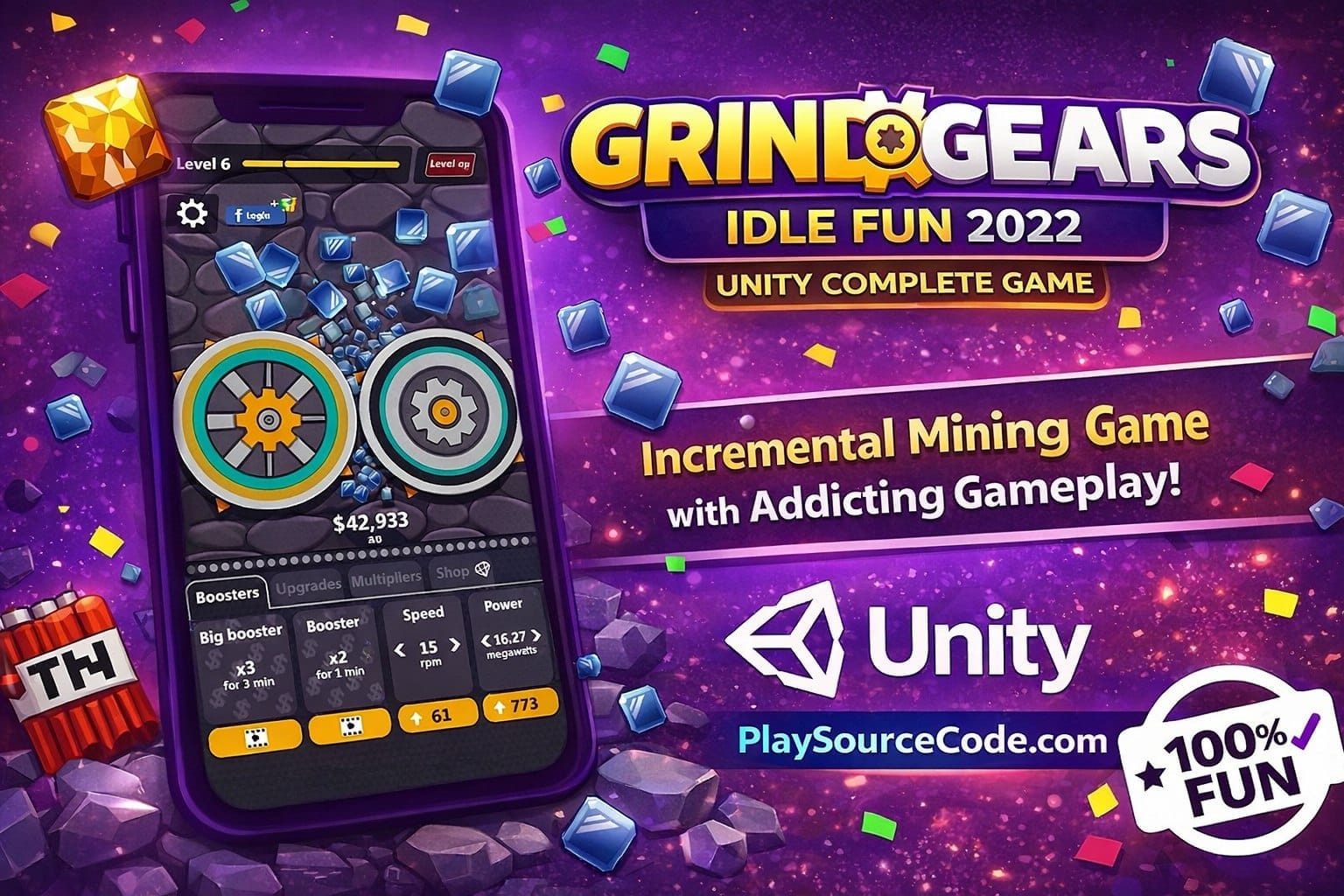 Grind My Gears Unity idle game