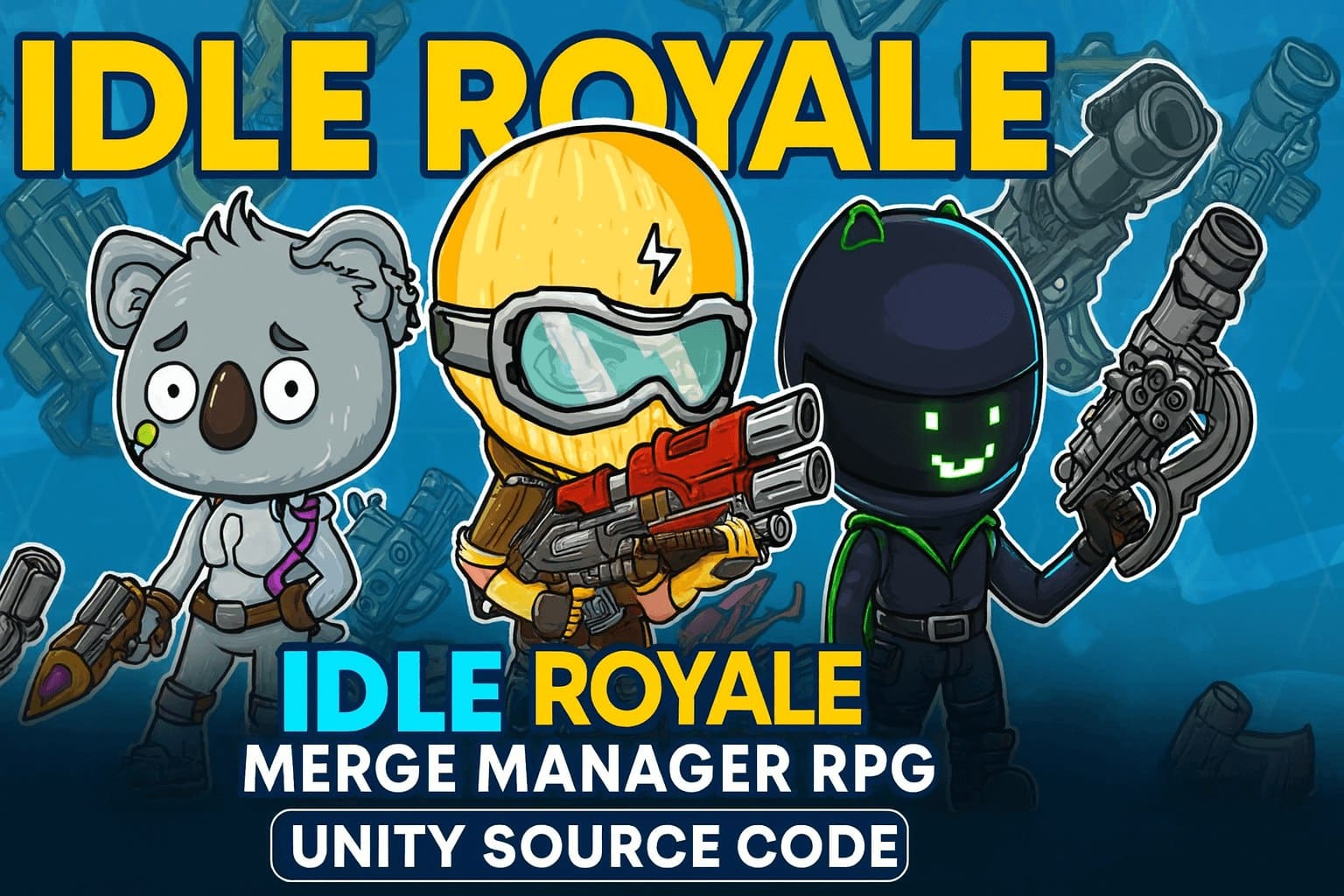 Idle Royale Unity merge RPG game with weapons