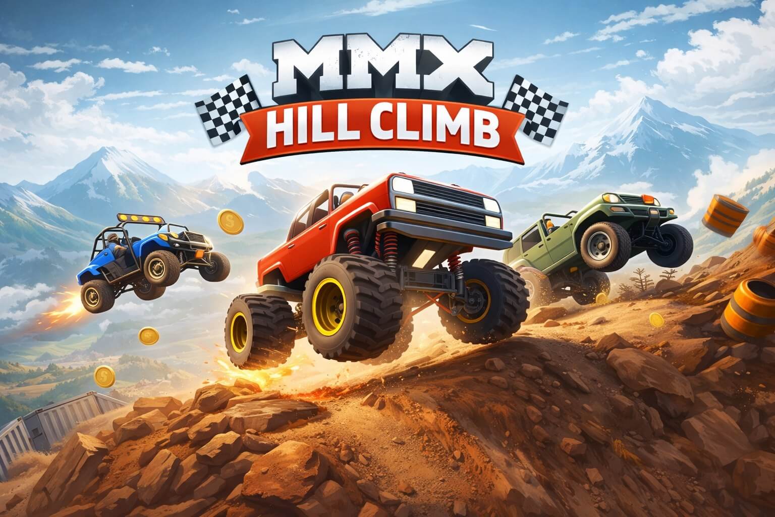 MMX Hill Climb Unity game