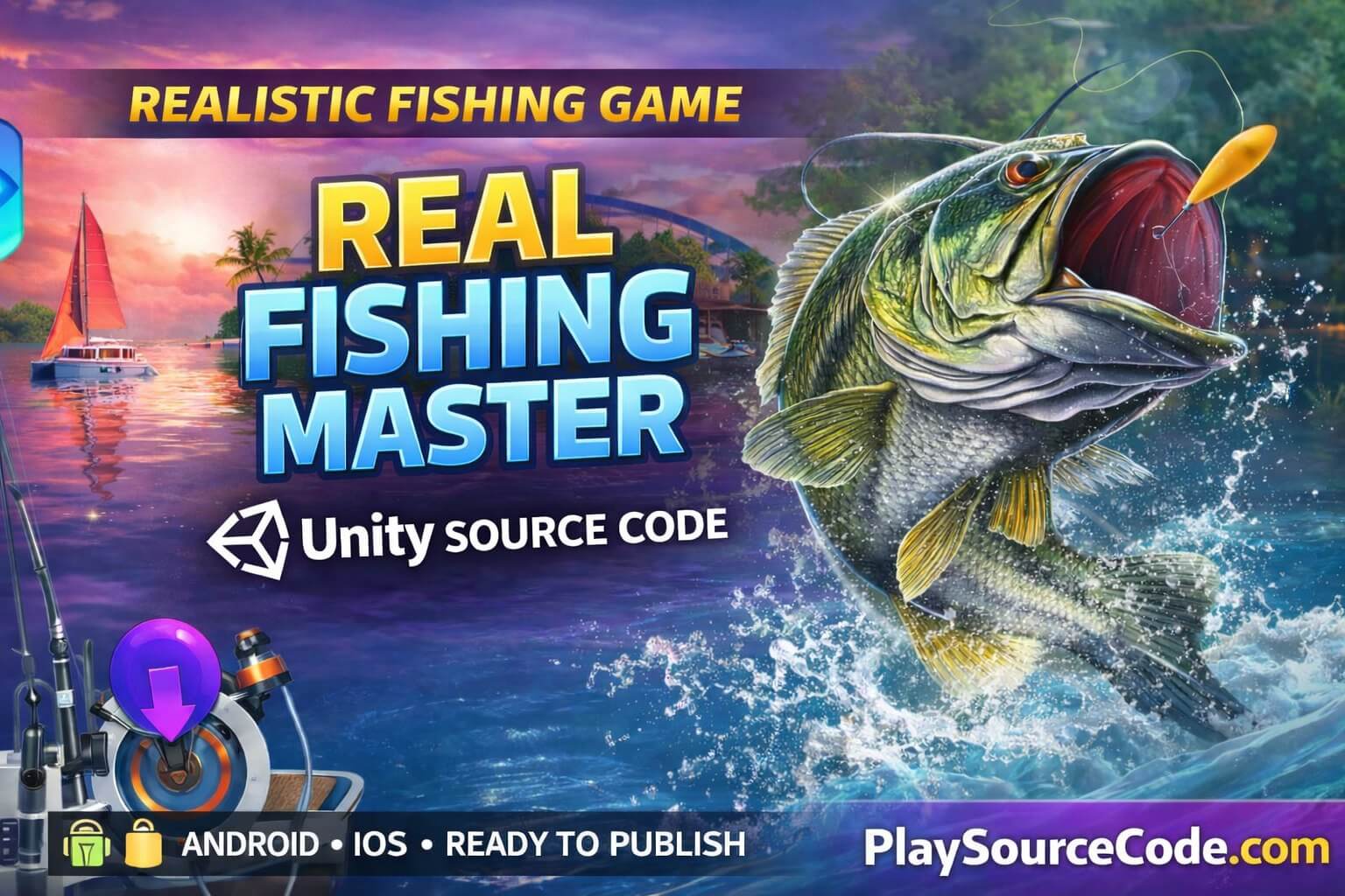 Real Fishing Master Unity 3D fishing game