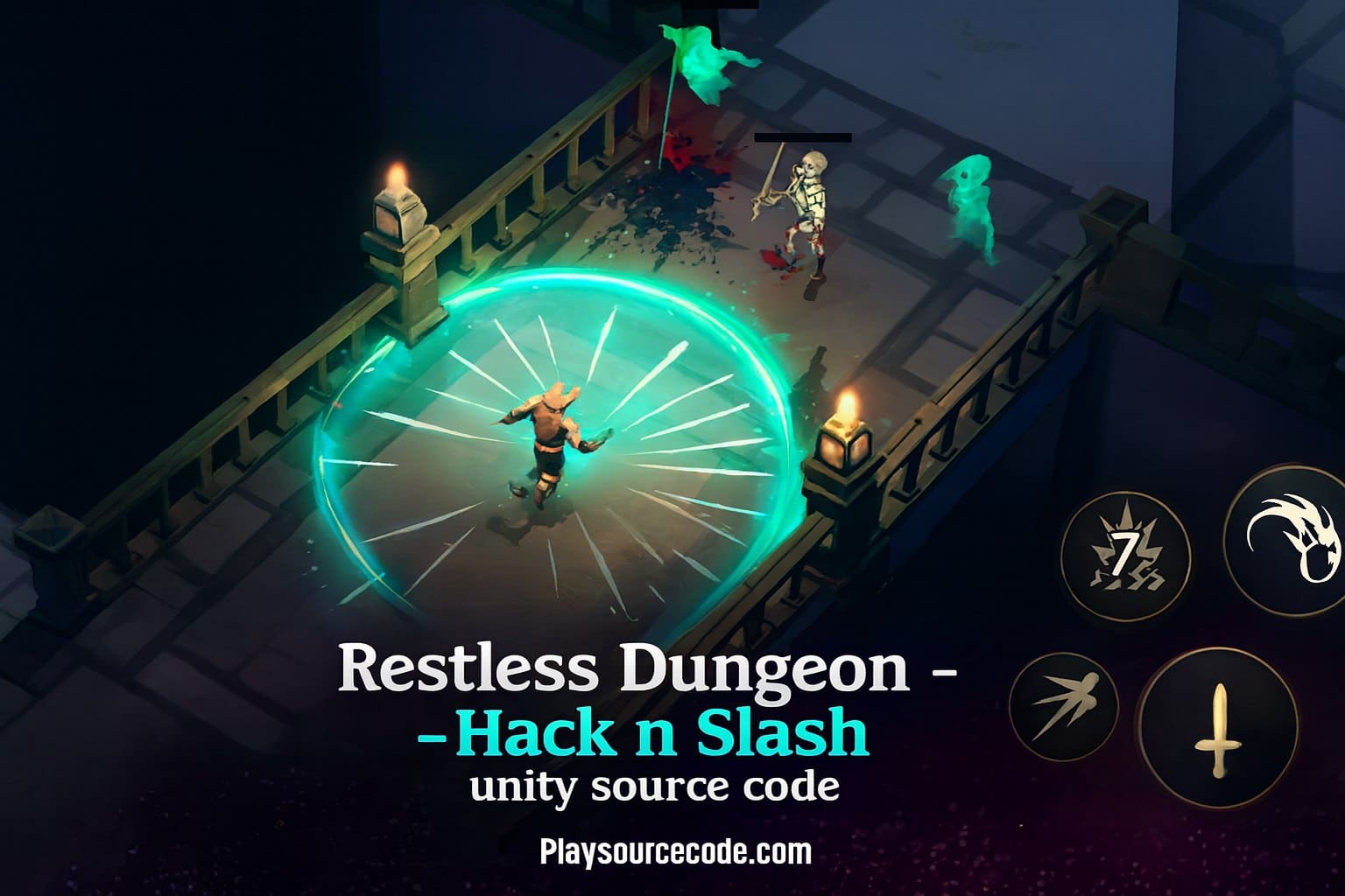 Restless Dungeon – Complete Hack & Slash RPG Game Project | PlaySourceCode.net Restless Dungeon Unity hack and slash RPG game