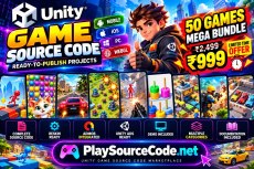 Unity Game Source Code Mega Bundle 50 Games Mega Bundle – Unity Source Code | PlaySourceCode.net