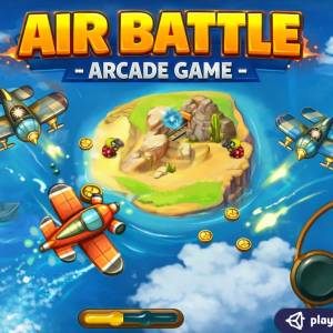 Air Battle Unity airplane shooting game