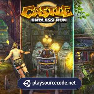 Castle Endless Runner Unity game with princess running
