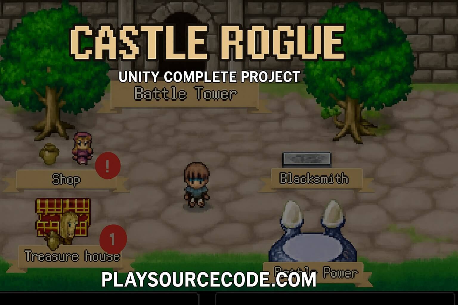 Castle Rogue Unity Complete Project 2D Dungeon Crawler Gameplay