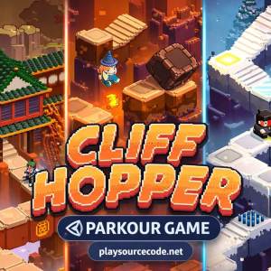 Cliff Hopper Unity parkour runner game with obstacles