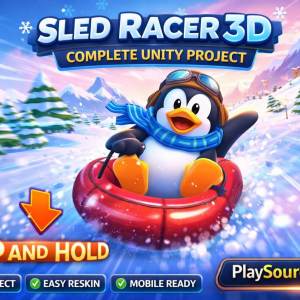 Sled Racer Unity snow racing game