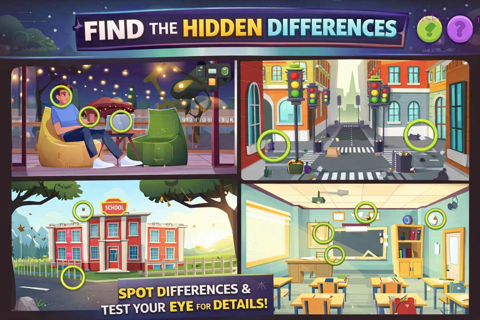 Find The Hidden Differences Unity Code | PlaySourceCode.net Find The Hidden Differences Unity Code Gameplay and Hint System
