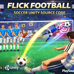 Flick Football Unity game with penalty and free kick gameplay