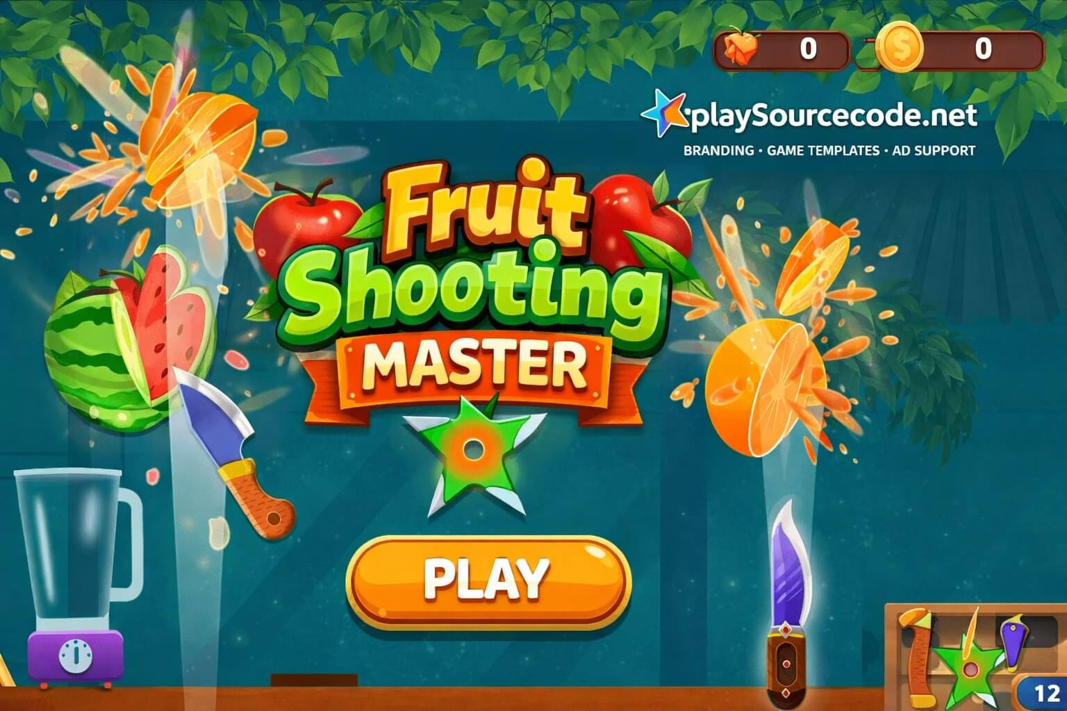 Fruit Shooting Master Unity Game Code Slicing Gameplay and Effects