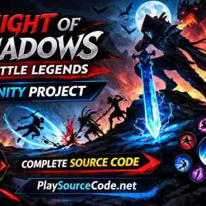 Knight of Shadows Unity RPG game with hack and slash combat and heroes